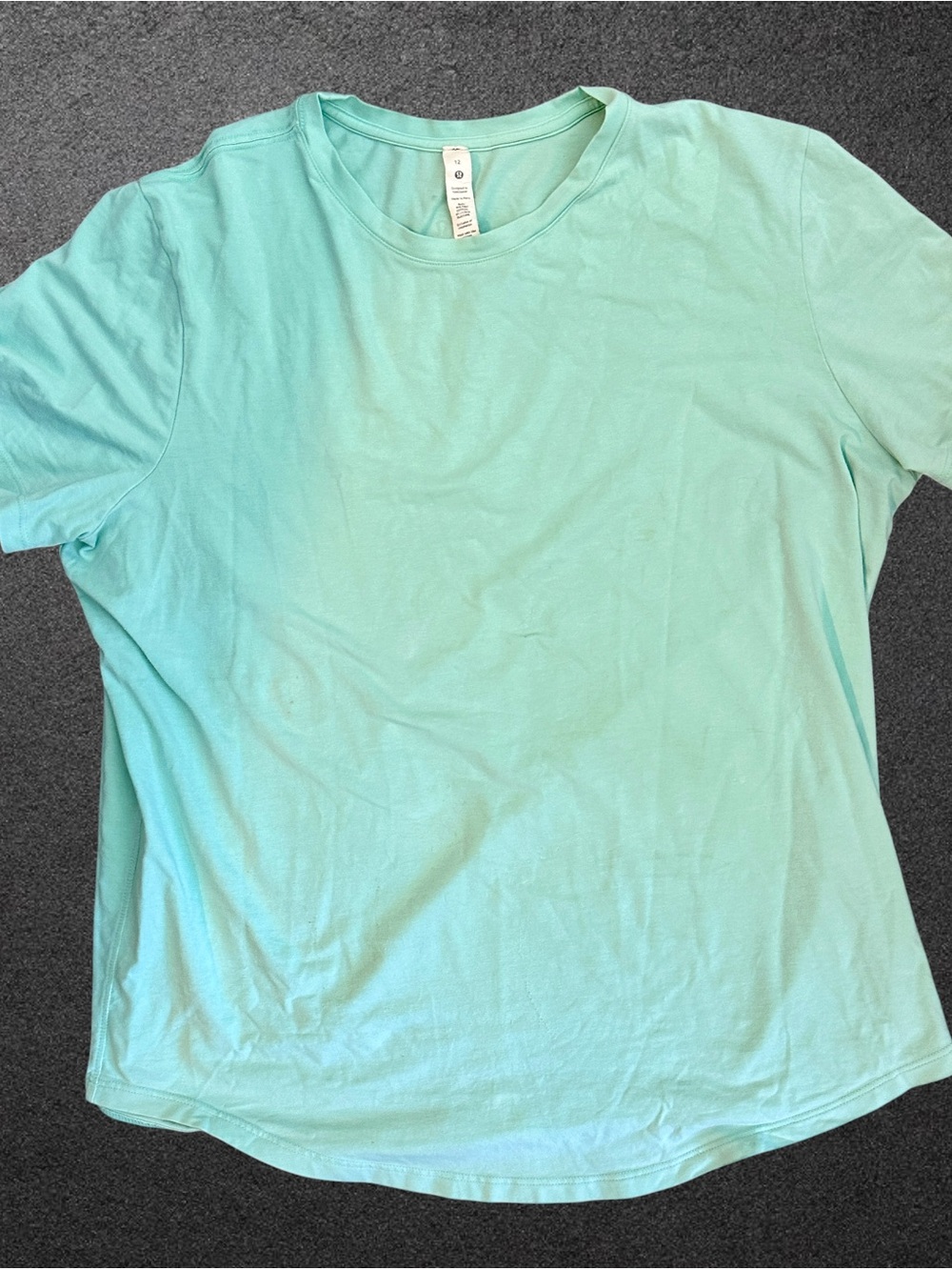 lululemon athletica Short Sleeve Love Crew Tee in Seafoam Sz 12